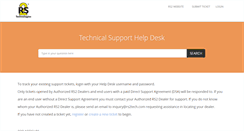 Desktop Screenshot of helpdesk.rs2tech.com