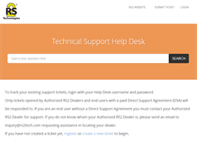 Tablet Screenshot of helpdesk.rs2tech.com